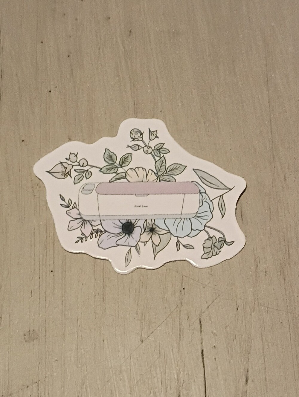 10/$10 Sticker Decal - Item Surrounded By Flowers And Leaves